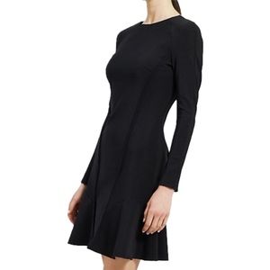 Theory black long sleeve Seam Sculpt dress, Sz 2 NWT Current Season!